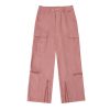 Pink Straight Casual Work Pants for Women – Trendy American Retro Hip-Hop Street Dance Style