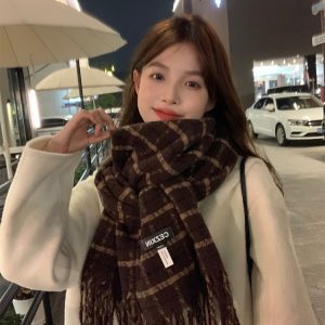 Plaid Scarf for Women - 