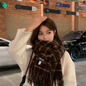Plaid Scarf for Women - 