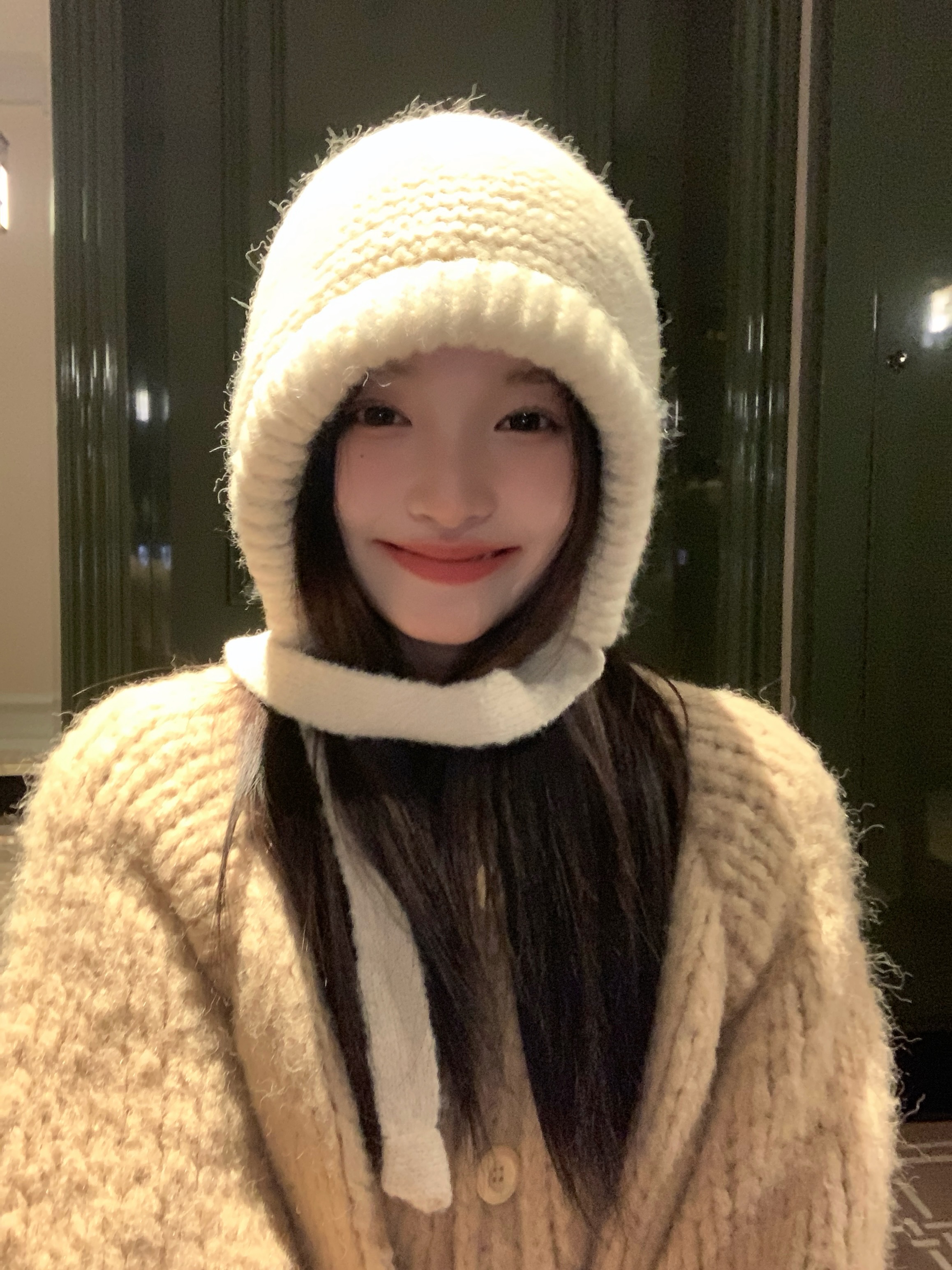 Plush Lei Feng Balaclava Hat for Women - Warm Autumn Winter Ear Protection Beanie, Cozy Headwear for Cold Weather
