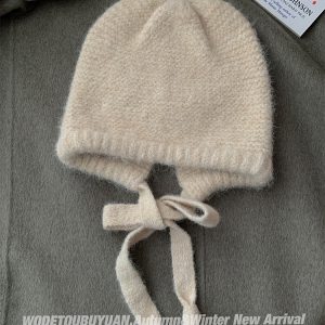 Plush Lei Feng Balaclava Hat for Women - Warm Autumn Winter Ear Protection Beanie, Cozy Headwear for Cold Weather