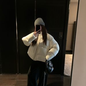 Puff Pastry Hooded Down Jacket for Women, Thickened Long/Short Style, 90% White Duck Down, Winter Fashion Essential