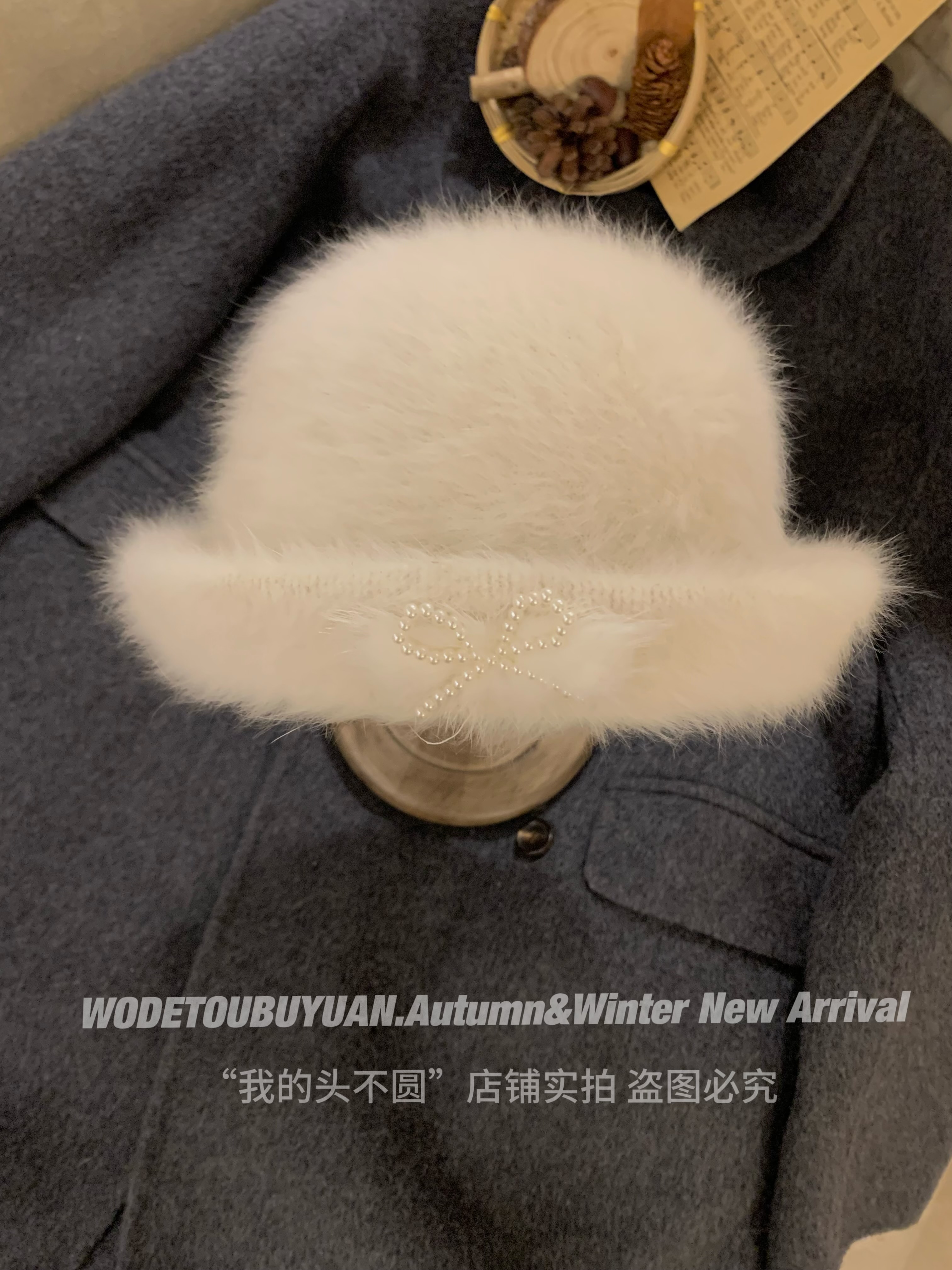 Red Plush Fisherman's Bucket Hat for Women - 2024 Autumn Winter Style, Small Face Gift, Trendy Fashion Accessory