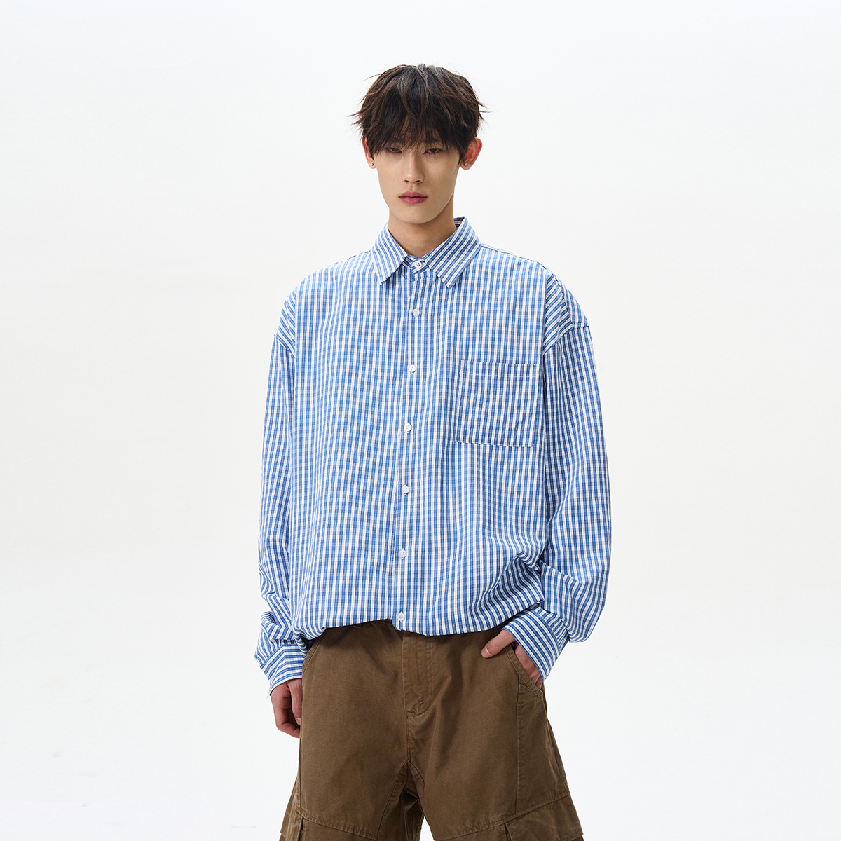 Retro American Barn Style Long Sleeve Shirt for Men and Women - Clean Fit, Versatile High-End Jacket Trend
