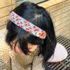 Retro Autumn Fruit Party Woolen Hairband Accessory - High-End Button Headband for Unique Style