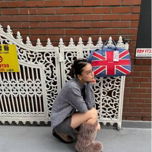 Retro Bow Tie Knitted Cardigan - Slim Fit Sweater for Women, Trendy Vintage Style, Chic Fashionable Knitwear