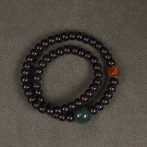 Retro Coconut Bead Bracelet for Women and Men, Versatile Double-Circle Design, Trendy Hand Accessory, Vintage-Inspired Wristband