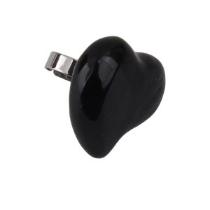 Retro Cream Big Heart Open Ring for Women - European American Niche Design, Light Luxury High-End Couple Band