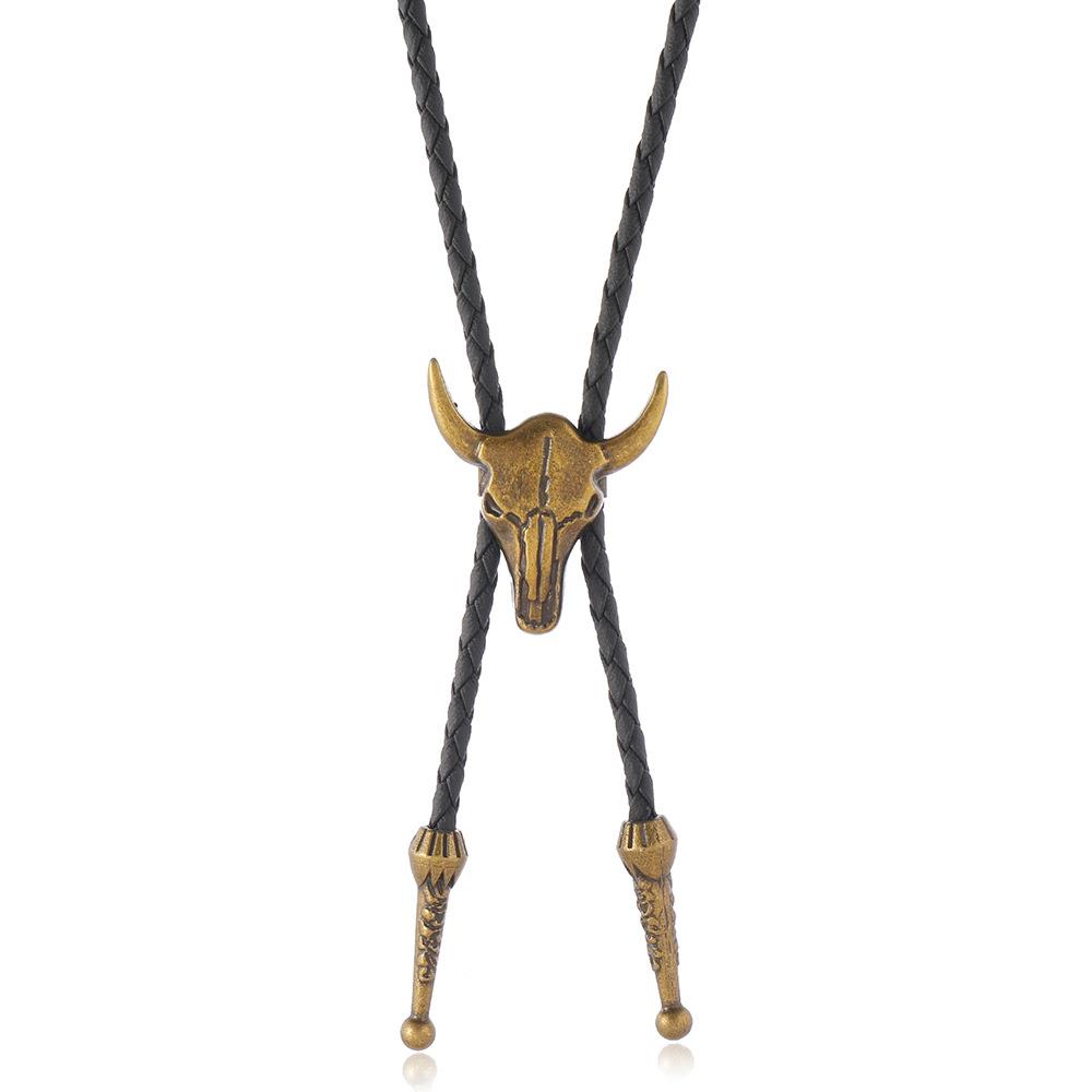 Retro Feather Pendant Necklace - Long Adjustable Polo Tie Accessory for Y2K Style, Perfect for Casual and Chic Outfits