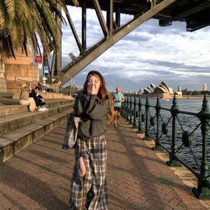 Retro Loose Straight Plaid Casual Pants for Women - Versatile Wide-Leg Long Trousers for Y2K and 90s Fashion