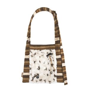 Retro Patchwork Single-Shoulder Tote Bag - Large Capacity Niche Commuter Crossbody Bag for 90s Y2K Fashion Lovers