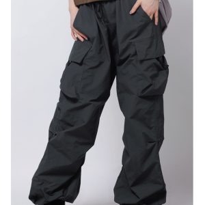 Retro Street Style Cargo Pants for Women - Summer Loose Hip-Hop Casual Straight Leg Trousers
