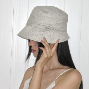Retro Sweet Elegant Side Bow Fisherman Hat for Women - Early Autumn Small Face Fashion Accessory