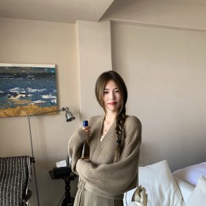 Retro Tie Raccoon Velvet Wool V-Neck Cardigan - Y2K Inspired Autumn Fashion for Casual Outings