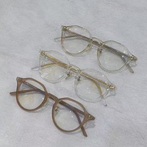 Retro Transparent Glasses Frame - Korean Style Dongdaemun Fashion for a Smaller Face Look