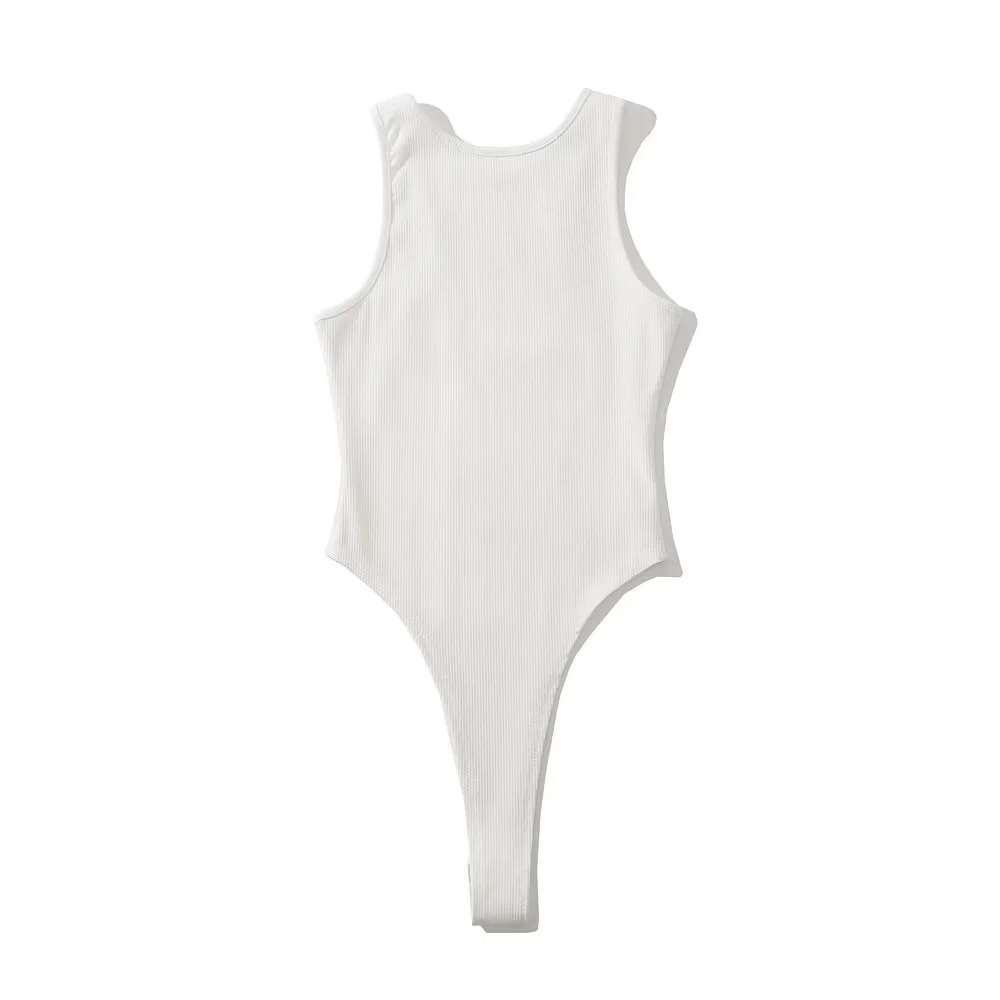 Reversible High-Waisted Stretch Camisole Bodysuit for Hot Girl Summer – European and American Style, Trendy Fashion Essential