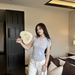 Rich Sister's Summer Tee | Soft Lenzing Tencel Wool T-Shirt | Luxury Casual Wear for Women | Trendy & Comfortable Fashion