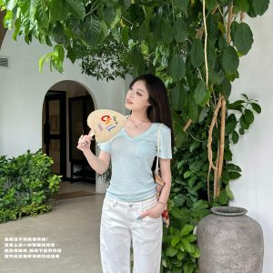 Rich Sister's Summer Tee | Soft Lenzing Tencel Wool T-Shirt | Luxury Casual Wear for Women | Trendy & Comfortable Fashion