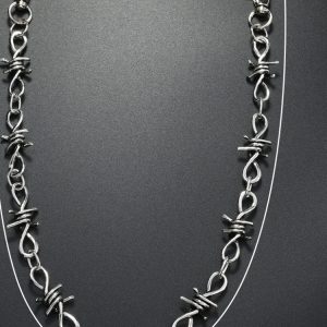 Rock Punk Metal Pants with Thorn Spike Chain - Versatile Y2K Style Waist Chain for Edgy Fashion