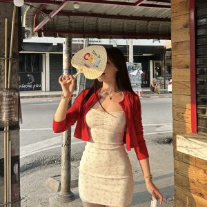 Romantic Floral Slip Dress & Baby Tee | Versatile 90s Inspired Fashion for Comfort and Style