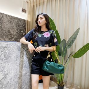 Romantic Rose Color Mulberry Silk T-Shirt for Women - Versatile Short Sleeve Top, Summer Fashion, European Style, Elegant Casual Wear