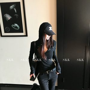 Ruffled Hooded Long Sleeve Base Layer Top for Women in Heat Release Tencel Acetate - Slim Fit, Trendy Layering Essential
