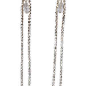 S925 Silver Needle Gemstone Tassel Drop Earrings for Women - Long Light Luxury Design to Enhance Facial Contours