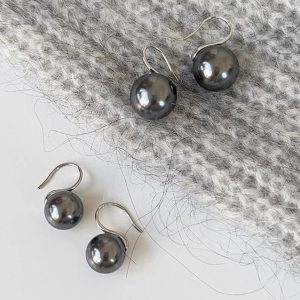 S925 Silver Needle Pearl Earrings for Women - French Style Hook, Autumn/Winter Fashion, Elegant Accessories