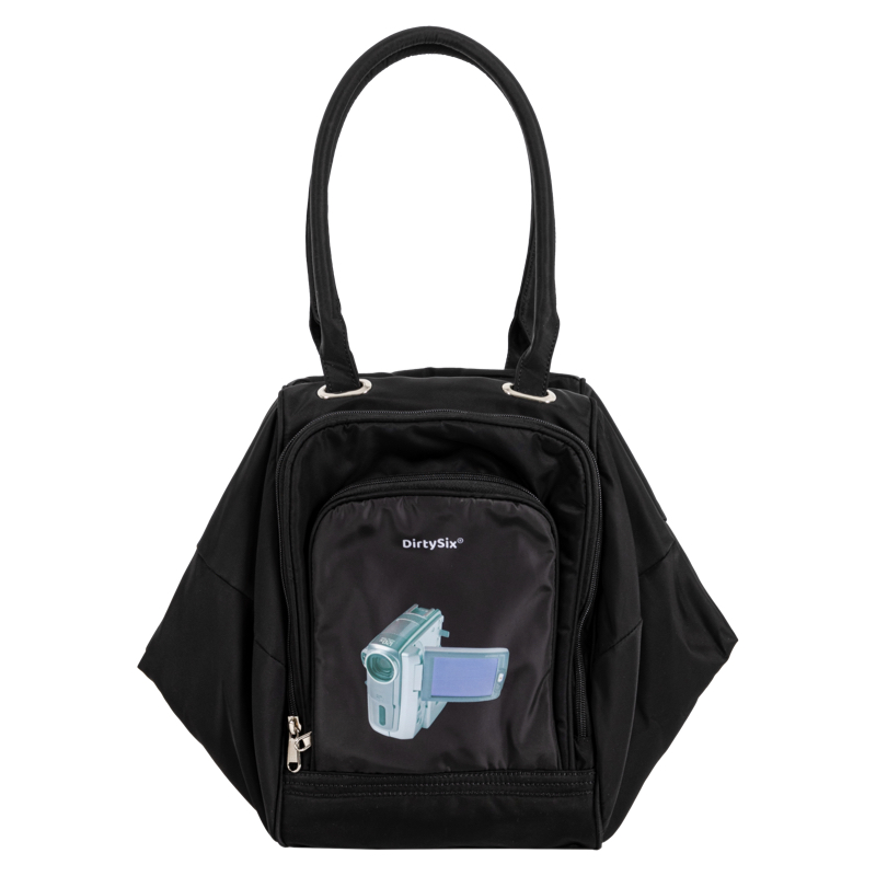 Silk Shine Double Layer Nylon Shoulder Bag - Stylish Kennis Camera Bag for Everyday Use, Perfect for Y2K and Chic Fashion Lovers
