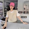 Simple U-Neck Knitted Vest - Basic Knit Top, Minimalist Style, Korean Fashion, Versatile Everyday Wear