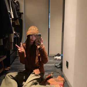 Slightly Loose Round Neck Button Wool Cardigan Top for Women - Elegant Milk Fufu Atmosphere - Cozy 90s Inspired Fashion