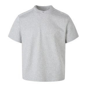 Slim Fit Double-Layer Collar Solid Color Short Sleeve T-Shirt - Versatile Summer Tee for Effortless Style