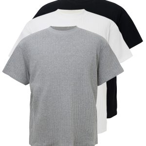 Slim Fit Knitted T-Shirt with Small Neckline and Clean Fit Short Sleeves for Summer - Wheat Color, Perfect for 90s and Y2K Style
