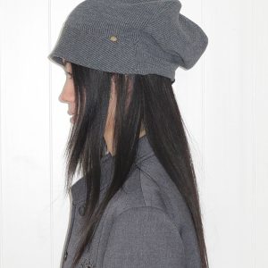 Slouchy Knitted Turban Hat for Women - Versatile Everyday Cap for Spring & Autumn, Face-Flattering Lazy Style