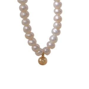Small Natural Pearl Necklace for Women - Light Luxury Clavicle Chain, Versatile Trendy Accessory for Elegant Style