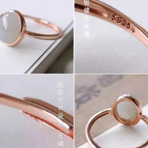 Smoke Purple Hetian Jade Ring for Women - S925 Silver Cabochon - Chinese Style Jewelry for Elegant Index Finger Fashion