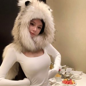 Soft Comfortable Long Sleeve T-Shirt for Women, Autumn Winter Slim Fit U-Neck with Chest Pads, Perfect Base Layer Top