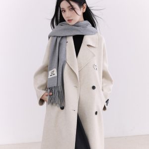 Soft Creamy Cashmere-like Scarf Shawl - Versatile Boyfriend-style Warm Scarf for Cozy Layering - Trendy Wardrobe Essential
