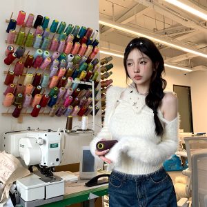 Soft Girl Design Knit Vest Set - Women's Sleeveless Cardigan Two-Piece Set for 90s Style Casual Fashion