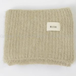 Soft Strawberry Pink Knitted Scarf for Autumn and Winter - Korean Style Cozy Accessory