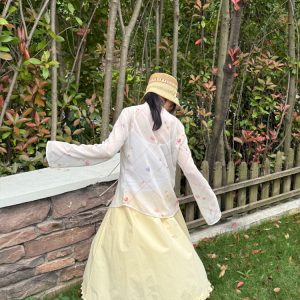 Soft Touch Tie Long Sleeve Cover-Up Cardigan for Sun Protection - Breathable Basic Layering Piece for Warm Weather Fashion