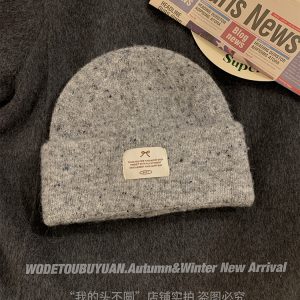 Solid Color Wool Blend Hat and Scarf Set for Women - Thick and Warm Autumn Winter Accessories, Korean Style, Cozy and Chic