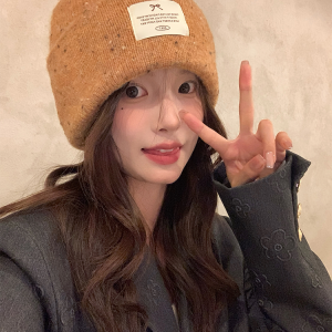 Solid Color Wool Blend Hat and Scarf Set for Women - Thick and Warm Autumn Winter Accessories, Korean Style, Cozy and Chic