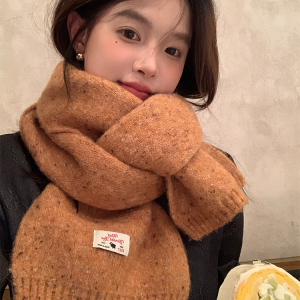 Solid Color Wool Blend Hat and Scarf Set for Women - Thick and Warm Autumn Winter Accessories, Korean Style, Cozy and Chic
