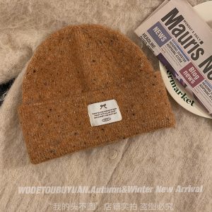 Solid Color Wool Blend Hat and Scarf Set for Women - Thick and Warm Autumn Winter Accessories, Korean Style, Cozy and Chic