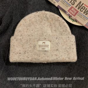 Solid Color Wool Blend Hat and Scarf Set for Women - Thick and Warm Autumn Winter Accessories, Korean Style, Cozy and Chic