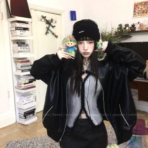 Square Gradient Color Block Cardigan Sweater - Retro Knitted Top for a Casual Layered Look, Perfect for 90s and Y2K Styles