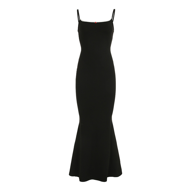 Strapless Floral Patchwork Bodycon Mermaid Dress - Fitted Long Dress for 90s and Y2K Style Elegance