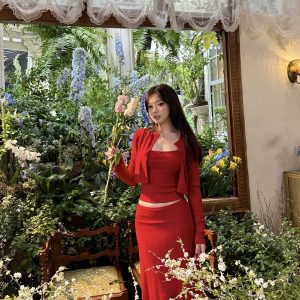 Stunning 4-Color Jacquard Summer Set - Trendy and Elegant Fashion for Your Passionate, Brilliant Style