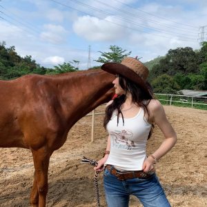 Stylish Cowgirl Tank Top for Girls - Trendy Western Fashion Inspired by Y2K and Country Chic Style